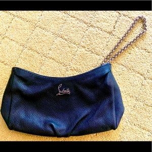 Black Christian Louboutin clutch